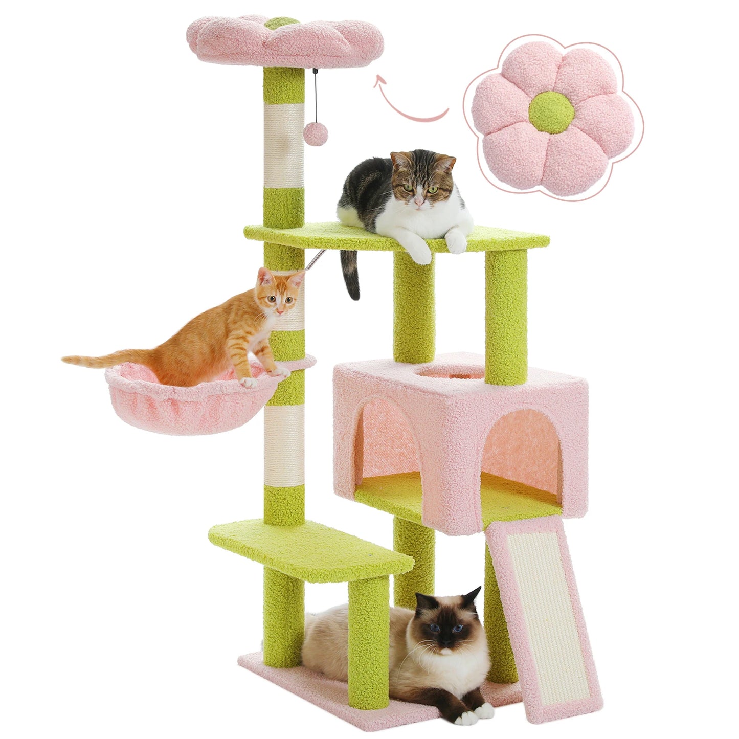 Sisal Covered Scratching Posts Cat Condo