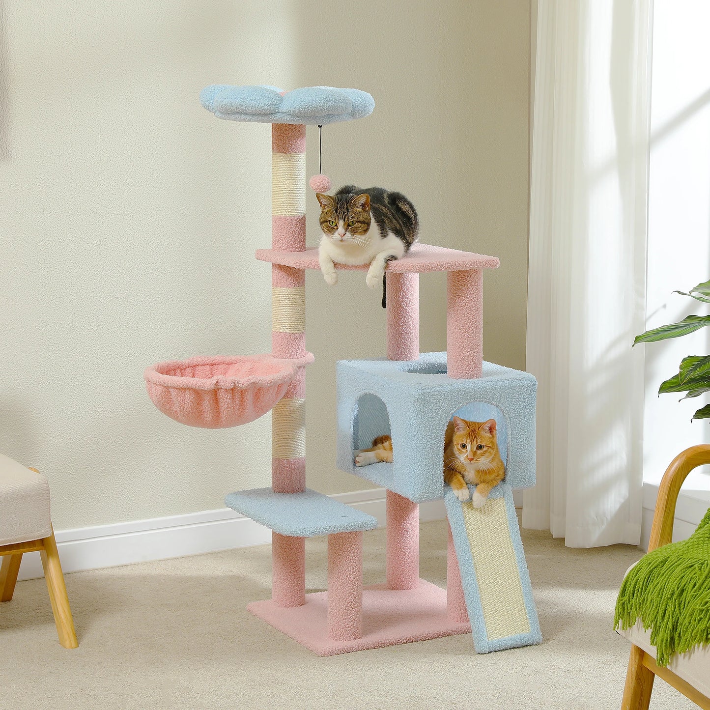 Sisal Covered Scratching Posts Cat Condo