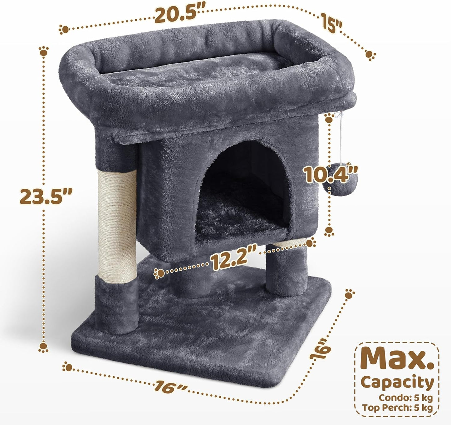 Soft Perch Cozy Cat Tree Condo