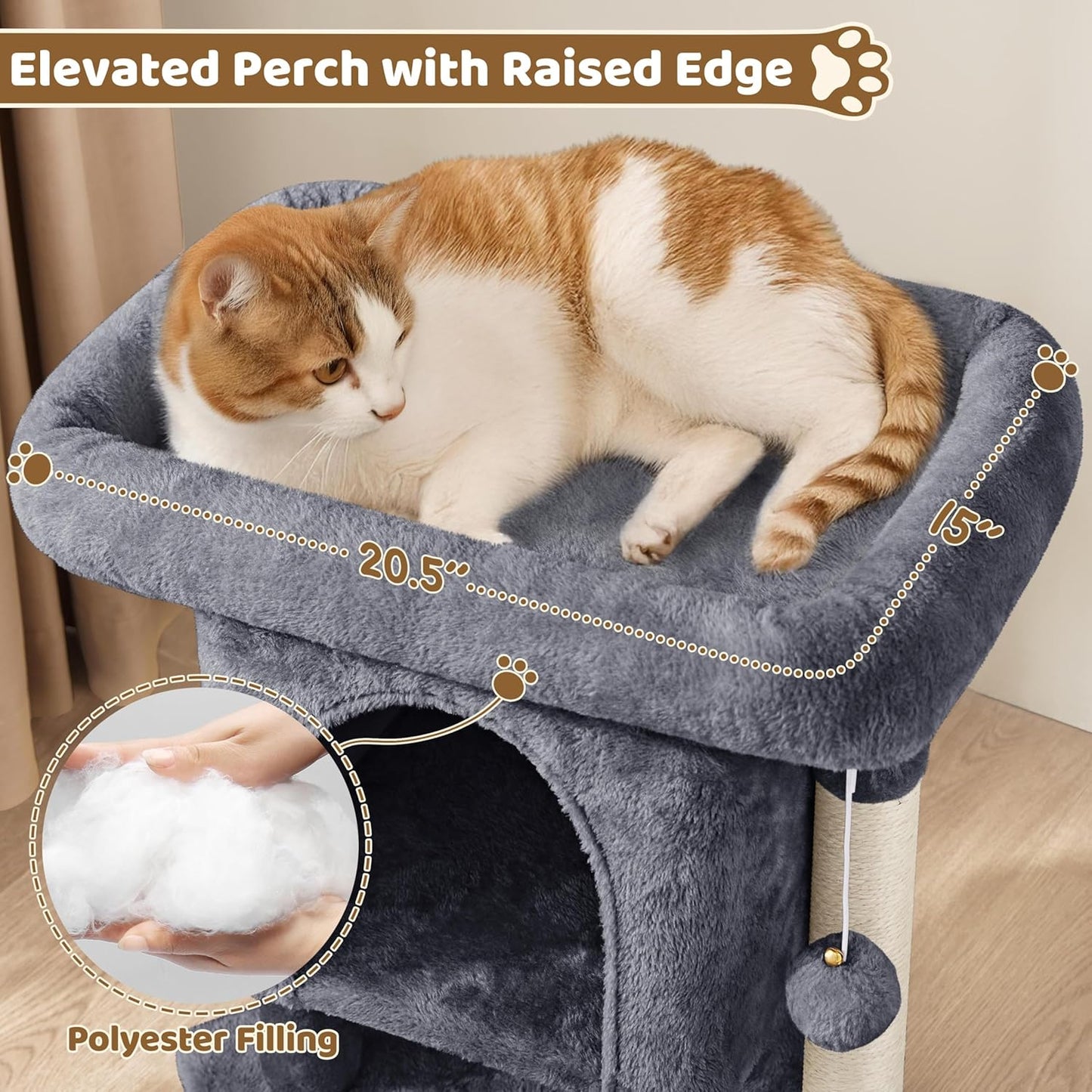 Soft Perch Cozy Cat Tree Condo