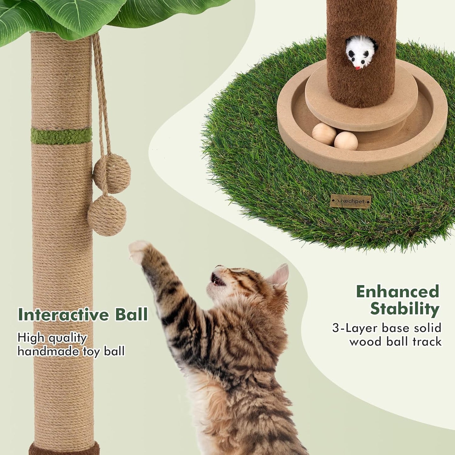 Tall Cat Scratching Tree Tower