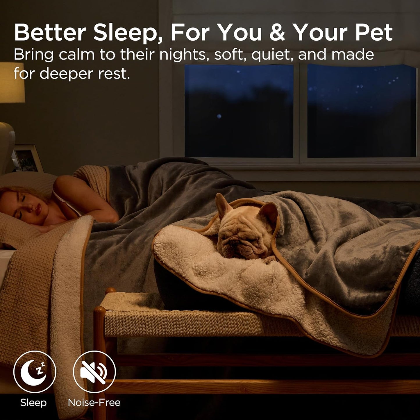 Waterproof Soft Plush Reversible Dog Blanket