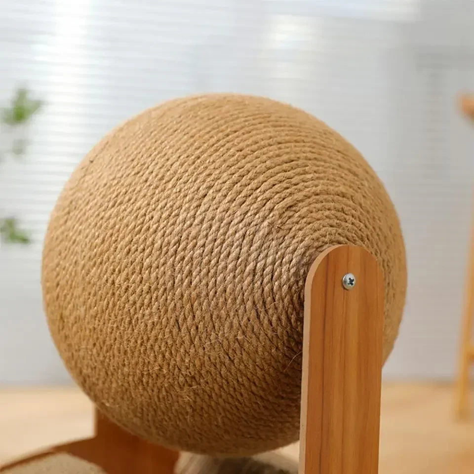 Wooden Cat Scratching Ball