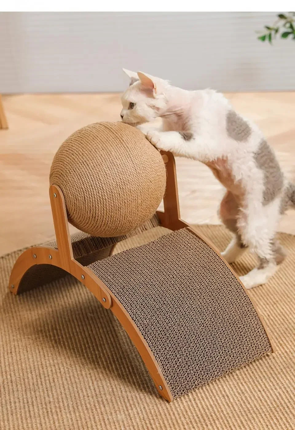 Wooden Cat Scratching Ball