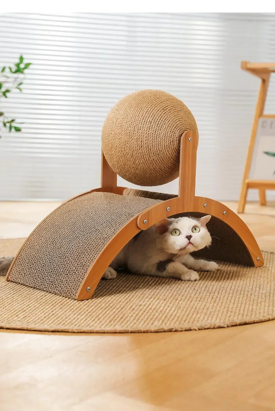 Wooden Cat Scratching Ball